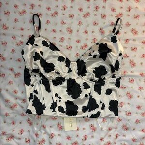 Cow Print Women's Top